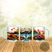 Vibrant dragonfly mug with custom name and design. Custom dragonfly coffee mug for nature lovers.
